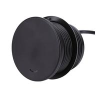 Elprico Regleta Eléctrica Empotrada en Mesa con Puertos USB Solución de Ahorro de Espacio para Espacios de Trabajo y Salas de Estar, Color Negro (Enchufe de la UE)