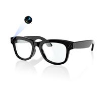 Elprico Smart Glasses with Camera, AI Translator with 8MP Camera, Bluetooth Video Glasses with 26 Language Translation for Handsfree Calls Music and Travel (Luz Anti Azul)