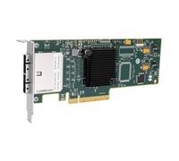 Elprico Tarjeta Controladora SAS HBA de 8 Puertos, PCIe 2.0 X8 de 6 GB/s, Perfil bajo, SFF-8088 Externo, Modo IT, JBOD No Raid, 512 Dispositivos, 320 K IOPS, para Servidor NAS, con Wins