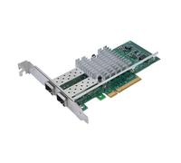 Elprico Tarjeta de Red PCI-E de 10 GB, Puerto SFP+ Dual, Chip X520-DA2 82599 Compatible, Adaptador LAN Ethernet PCI Express, Soporte para Servidor Wins 2003, Vista, Servidor Virtual