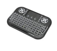 Elprico Teclado Inalámbricocon Panel Táctil, Controlador de Teclado Portátil Recargable Multitáctil RF de 2,4 GHz para PC, Fire Stick, iOS, OS X,