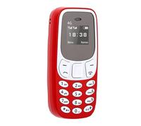 Elprico Teléfono Celular Básico 4G, Teléfono Celular para Personas Mayores, Doble SIM de Doble Modo de Espera, Memoria de 128 MB+48 MB, Función SMS de Llamada MP3 con Tecla SOS, Soporte (Rojo)