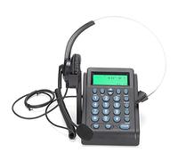 Elprico Teléfono de Centro de Llamadas con Cable HT910 con Auriculares Giratorios, Teléfono de Oficina con Cancelación de Ruido y Capacidad de Ajuste