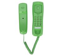 Elprico Teléfono de Hotel Mini Marcado de Tono de Pulso de Línea Fija, Anti Interferencia Trueno Escritorio de la Pared de la Línea Convertible Teléfono con MUTA Pausa de la Función (Green)
