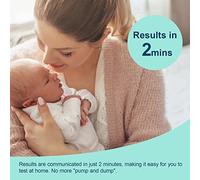 Elprico Tiras Reactivas de Alcohol para Lactancia Detección Rápida y Precisa de Niveles de Alcohol en la Leche Materna, Lectura de Resultados en 2 Minutos, 25 Unidades por Caja para Madres Lactantes