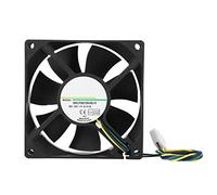Elprico Ventilador de Enfriamiento PWM de 80 Mm 12V 4000RPM High Airflow 38.55cfm Rodamiento Hidráulico Silencioso con Control de Temperatura para PC Cepa CPU Servidor de Transferencia