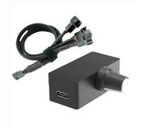 Elqubkan Controlador de Velocidad PWM Regulador de Ventilador PWM de 4 Regulador PWM Fuente de AlimentacióN USB Type-C Enfriador de RefrigeracióN por Agua DIY OpcióN A