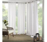 Elrene Cortina de Ventana para Interiores y Exteriores, Home Fashions 026865643039, Blanco, 52" x 84"