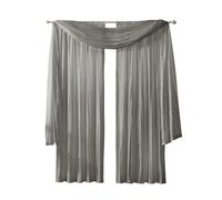 Elrene Home 026865868432 Moda Cortina Cortina Drape Rod Pocket Panel, Sterling, 52" x 84"