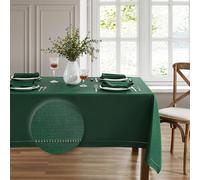 Elrene Home Fashions Alison - Mantel de Tela con diseño de Borde con Ojales, Rectangular, 52 x 70 Pulgadas, Bosque