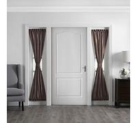 Elrene Home Fashions Colette - Panel de Ventana Lateral de Seda sintética, 71 x 182 cm, Color Chocolate