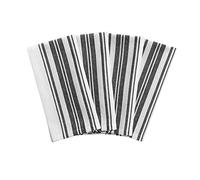 Elrene Home Fashions Farmhouse Living Homestead Stripe Napkins, Rustic 100% Cotton Napkins, 20 Inches by 20 Inches, Black/White, Set of 4