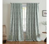 Elrene Home Fashions Giovanni - Panel de Cortina para Ventana con Forro Opaco, Estampado de medallón, 52 x 95 Pulgadas, Color Salvia
