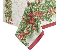 Elrene Home Fashions Holly Traditions - Mantel de Tela, 152,4 x 365,8 cm, Multicolor