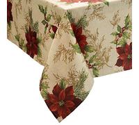 Elrene Home Fashions - Mantel de Tela navideña de Pascua, poliéster, Multicolor, 52"x70" Oblong/Rectangle (Tablecloth)