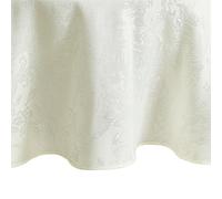 Elrene Home Fashions Poinsettia Elegance Jacquard Holiday Mantel Ovalado, 152,4 x 213,4 cm, Color Marfil