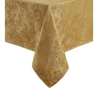 Elrene Home Fashions Poinsettia Elegance - Mantel de Jacquard (152,4 x 365,8 cm), Color Dorado