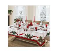 Elrene Home Fashions Villeroy & Boch Toy's Delight - Mantel de Tela navideña, decoración de Mesa navideña, 60 x 120 Pulgadas, Rectangular