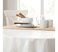Elrene Home Moda Deluxe Heavy Duty Protector de Mesa Acolchado de Franela Respaldo, Blanco, 70 Inches Round