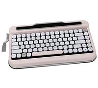 ELRETRON Teclado Bluetooth con Penna Cubierta de la tecla en Forma de Diamante (de Idioma) Cambiar-Cherry MX Brown Bebé Rosa