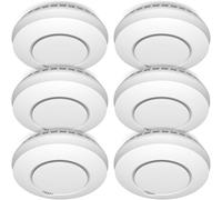 ELRO Connects FZ5002R Detector de Humo con conexión inalámbrica - con Sensor de Calor - Cumple con la Norma Europea EN14604-6 pcs