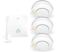 ELRO Connects SF500S - Juego Completo de detectores de Humo K2 Connector + 3 detectores de Humo inalámbricos - Advertencia por Smartphone - según EN14604