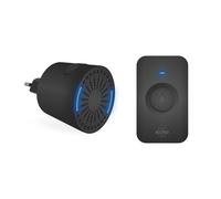 ELRO DB2000 Compacto Plug-in-Receptor-Alcance de 200 metros-IP65 impermeable-64 melodías-Negro