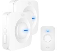 ELRO DB3000 Juego de Timbre Inalámbrico - con 2X Receptores a Batería - Blanco