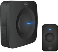 ELRO DB3000 Juego de Timbre Inalámbrico - con Receptor a Batería - Negro