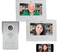 ELRO DV4000IP-2 Kit de Videoportero IP WiFi │ 2 Apartamentos │ Cámara 1080P Full HD con visión Nocturna │ Cable de 4 Hilos │ 16 Tonos de Llamada