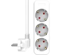 ELRO ES103 Regleta múltiple de 3 vías Cable de 1,5 m de Seguridad Infantil, 3680 W, TÜV, Color Blanco