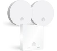 ELRO FF4610 Kit de Prevención de Incendios - 2 Detectores de Humo + Detector de Monóxido de Carbono - Diseño Moderno Ultrafino - Batería de 10 Años - EN14604 y EN50291 - Blanco