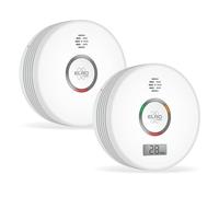 ELRO FF4910 Pro Kit Anti-incendie - Détecteur de fumée & détecteur de monoxyde de Carbone Avec Pile de 10 ANS - Conforme à la norme européenne EN14604 et EN50291