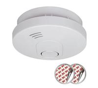 ELRO FS1510 FS1510-Detectores de Humo con Magnético Adhesivas Kit-DIN EN14604-10 años Sensor-y garantía de batería-Color, Blanco