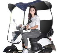 ElROal Universal Car Motor Scooter Paraguas Movilidad Sun Shade Rain Cover Impermeable, Scooter Fold-Away,A