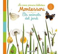 Els animals del jardí. La meva primera biblioteca Montessori: Amb solapes de roba i fotografies reals