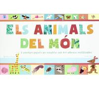 Els animals del món: 8 paisatges gegants per completar amb 400 adhesius reutilitzables! (La Lluna de Paper)