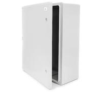 ELS Elektrotechnika Armario de distribución, carcasa industrial IP65, con placa de montaje galvanizada y cierre, puerta con junta perimetral, carcasa de pared, carcasa vacía de plástico ABS, armario