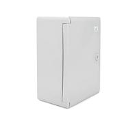ELS Elektrotechnika Armario de distribución industrial IP65, placa de montaje galvanizada, con junta perimetral, carcasa de pared, carcasa vacía, plástico ABS, armario vacío, 270 x 350 x 160
