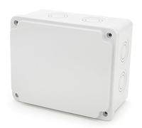 ELS Elektrotechnika Caja de conexiones impermeable IP65 ABS, carcasa de plástico, caja de derivaciones, caja de instrumentos de recinto, caja de plástico 160 x 130 x 85 mm.