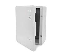 ELS Elektrotechnika Caja de distribución industrial IP65, placa de montaje galvanizada, cierre de puerta con junta circunferencial, carcasa de pared, carcasa vacía de plástico ABS, 32x42x18 cm