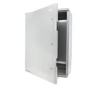 ELS Elektrotechnika Caja de distribución industrial IP65, placa de montaje galvanizada, cierre de puerta con junta circunferencial, carcasa de pared, carcasa vacía de plástico ABS, 600x800x260