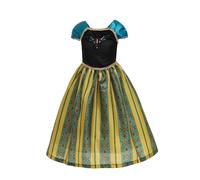 ELSA & ANNA ANNA1 - Disfraces de princesa para niñas, vestido de fiesta elegante, reina de las nieves, vestido de princesa para fiestas, cumpleaños, cosplay y Halloween, Uk-anna1, 2-3 Años