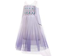 ELSA & ANNA Disfraz de princesa niña - Vestido de princesa para niña - Disfraz de reina de las nieves - Para fiestas, cumpleaños, cosplay y Halloween - 3-4 años (316)