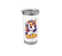 ELSA - Hermoso nombre de niña con un bonito unicornio Vaso térmico de acero inoxidable de doble pared