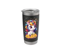 ELSA - Hermoso nombre de niña con un bonito unicornio Vaso térmico de acero inoxidable de doble pared