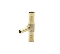 ELSAIL 4mm 5mm 6mm 8mm 10mm 12mm 14mm 16mm Tipo T Espiga for Manguera Reductora Tubo de púas de latón Adaptador de Conector acoplador Reductor (Size : 16-8-16mm OD)