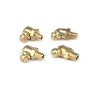 ELSAIL 5 uds M4 M5 M6 M8 M10 M12 M14 Macho 45 Grados 90 Grados latón Grasa Zerk pezón Conector for Pistola de Grasa máquina T (Color : M5x0.8, Size : 45 Degree)