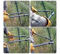 ELSHY Texas - Herramienta de reparación de vallas - Herramienta de reparación profesional de vallas de jardín - Fuerte resistencia a la corrosión - Antioxidante - Para vallas de jardín - Verde oscuro