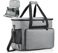 Elsjoy Funda para máquina de coser, bolsa de transporte universal con almohadilla acolchada extraíble, funda de transporte portátil para máquina de coser, bolsa organizadora de almacenamiento para la